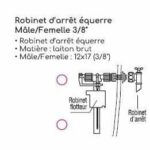 Válvula de cierre angular - ROUSSEAU - 3/8 macho/hembra - immagine 2