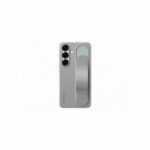 Funda para Galaxy S25 con correa y soporte gris - immagine 2