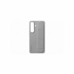 Funda para Galaxy S25 con correa y soporte gris - immagine 4