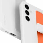 Funda para Galaxy S25+ con correa y soporte, color blanco - immagine 4
