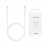 Cable USB Tipo C - USB Tipo C - Carga rápida 25W - SAMSUNG - 1 M - Blanco