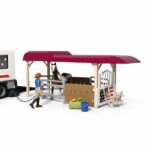 Figura de camioneta y remolque ecuestre grande Schleich 42705 Horse Club Series - immagine 6