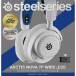 Auriculares inalámbricos para juegos - STEELSERIES - Arctis Nova 7P - Multiplataforma - Blanco - immagine 5