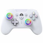 Controlador inalámbrico SUBSONIC Switch 2/Switch, LED programables, vibraciones, giroscopio, blanco