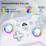 Controlador inalámbrico SUBSONIC Switch 2/Switch, LED programables, vibraciones, giroscopio, blanco - immagine 5