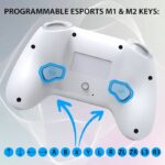 Controlador inalámbrico SUBSONIC Switch 2/Switch, LED programables, vibraciones, giroscopio, blanco - immagine 6