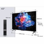 TCL 43P6K - Televisor LED de 43 pulgadas (109 cm) - 4K UHD 3840x2160 - HDR10+ - Google TV - 3xHDMI 2.1 - Wi-Fi - immagine 5