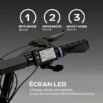 Patinete eléctrico - URBANGLIDE - ECROSS ONE - 800 W - 10 neumáticos - Máx. 25 km/h - Autonomía hasta 50 km - immagine 5