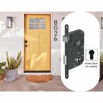 Cerradura de embutir con agujero para cilindro - YALE - Y60R-A40/N - Eje de 40mm - Caja de 148mm - Puerta de entrada, locales sensibles - Negra - immagine 6