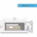 Caja Fuerte Electrónica - YALE - YLV/200/DB2 - Formato Computadora 24L - 20x43x35cm - immagine 3