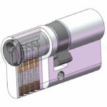 Cilindro de cierre YALE - Para puerta / entrada exterior - 5 pines - 3 llaves - 30 x 30 mm - immagine 3