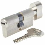 Cilindro de bloqueo de perilla YALE - Para puerta de entrada / exterior - 6 pines - 4 llaves - 30 x 30 mm