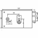 Cerradura horizontal de superficie con rodillo izquierdo - YALE - YAH36G - Caqui - 2 llaves incluidas - immagine 5