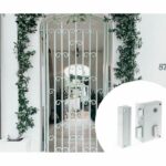 Cerradura - YALE - YAV37G - Aplique seguidor vertical izquierdo - Blanco - 2 llaves incluidas - Rejilla y puerta - immagine 3