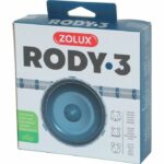 Rueda de ejercicio silenciosa ZOLUX para pequeños roedores adecuada para jaulas Rody3 - Rodylounge - Azul - immagine 2