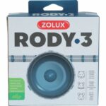 Rueda de ejercicio silenciosa ZOLUX para pequeños roedores adecuada para jaulas Rody3 - Rodylounge - Azul
