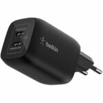 Caricabatterie da muro BELKIN USB-C a doppia porta da 65 W - Nintendo Switch 2 - Nero