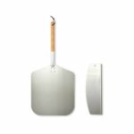 Set per pizza - LIVOO - MES149 - 1 pala in alluminio - Manico in legno di faggio - Coltello per pizza in acciaio inox - immagine 3
