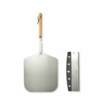 Set per pizza - LIVOO - MES149 - 1 pala in alluminio - Manico in legno di faggio - Coltello per pizza in acciaio inox - immagine 4