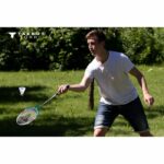 Set da badminton - TALBOT TORRO - 4 Fighter - 4 racchette - Corda multifilamento con occhielli - 3 volani sintetici - immagine 2
