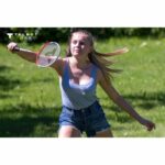 Set da badminton - TALBOT TORRO - 4 Fighter - 4 racchette - Corda multifilamento con occhielli - 3 volani sintetici - immagine 3