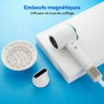 Asciugacapelli - MEDION - MD19983 - 1600 W - 2 velocità - 85°C - Design LED - Bianco - immagine 5