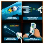 Pistola ad acqua elettronica - SILVERLIT - HYDROMAD MINI BLASTER PACK 2 - Da 8 anni - immagine 4