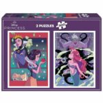 Puzzle - EDUCA - Cattivi e Principesse Disney - 2x500 pezzi - immagine 2