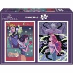 Puzzle - EDUCA - Cattivi e Principesse Disney - 2x500 pezzi