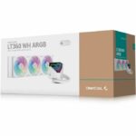 Watercooling AIO - DEEPCOOL LT360 ARGB - 3 ventole ARGB da 120 mm - Bianco - immagine 4