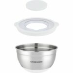 Set di insalatiere - ARTHUR MARTIN - AM486 - 16-20-24 cm - Coperchi ermetici - Acciaio inossidabile - Fondo in silicone antiscivolo - immagine 4