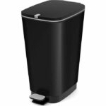 Pattumiera a pedale KIS Chic Bin Style - L - 50 l - Nero