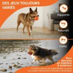 Giocattolo per cani - BIONIC - Palla - Misura media 6,7 cm - Gomma ultraresistente - senza piombo, BPA e ftalati