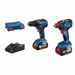 KIT COMBO 2 UTENSILI 18V: GDX 18V-200 + GSR 18V-55 + GBA 18V 2x4.0Ah + GAL 18V-40