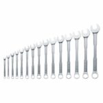 Set di chiavi combinate Bosch da 15 pezzi (chiavi universali robuste con estremità aperta, metriche da 6 a 21 mm, design ergonomico) - immagine 3