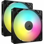Ventola - CORSAIR - RS140 ARGB - 140 mm - Confezione da 2 - Controllo PWM