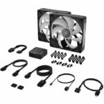 Raffreddamento PC - CORSAIR - CO-9051036-WW - Kit di avvio con doppia ventola iCUE LINK RX140 RGB Max - immagine 2