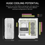 Case per PC - CORSAIR - Serie 5000T - Mid-Tower - Bianco - immagine 3