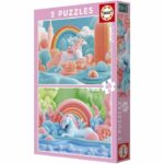 Puzzle - EDUCA - Unicorni Magici - 2 x 48 pezzi - Tema Fantasy - Per Bambini - 4 anni e oltre - immagine 4