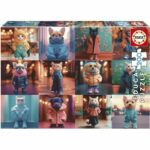 Puzzle - EDUCA - Animali alla moda - 200 pezzi - Attività divertente - Sviluppa la concentrazione