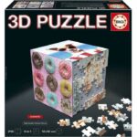 Puzzle 3D - EDUCA - Cubo Estetico - 216 Pezzi - 6 Puzzle da 36 Pezzi - Sfida 8 Anni + (20125)