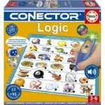 Conector Logic - Gioco educativo - EDUCA - 90 domande, 12 temi, formato libro - Dai 3 anni