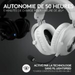 Cuffie per PC da gioco Bluetooth wireless Logitech G PRO X 2 bianche - immagine 3