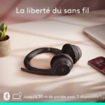 Auricolare - Wireless - Logitech - Zona 300 - Nero - immagine 4