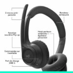 Auricolare - Wireless - Logitech - Zona 300 - Nero - immagine 6