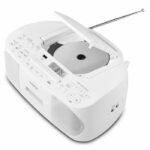 Radio CD K7 - MEDION - FM - 2x3W RMS - Bianco