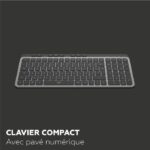 Tastiera compatta - Tasti piatti - MOBILITY LAB - KP450W - AZERTY - FR - Multi-connessioni - Nero - immagine 4