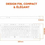 Tastiera compatta - Tasti piatti - MOBILITY LAB - KP450W - AZERTY - FR - Multi-connessioni - Nero - immagine 6
