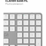 Tastiera wireless - Tasti piatti - MOBILITY LAB - KMP2000W - AZERTY - FR - Multi-connessioni - Bianco - immagine 3