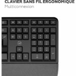 Tastiera wireless - Ergonomica - MOBILITY LAB - K30W - AZERTY - Multi-connessioni - Nero - immagine 6
